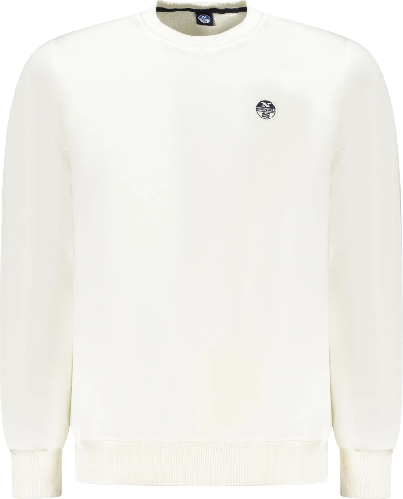 Pulover z zadrgo, North Sails, moški, bel