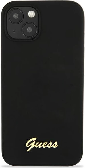 Zaščitni silikon z magSafe Guess GUHMP13MLSLMGBK za iPhone 13 6,1", črn