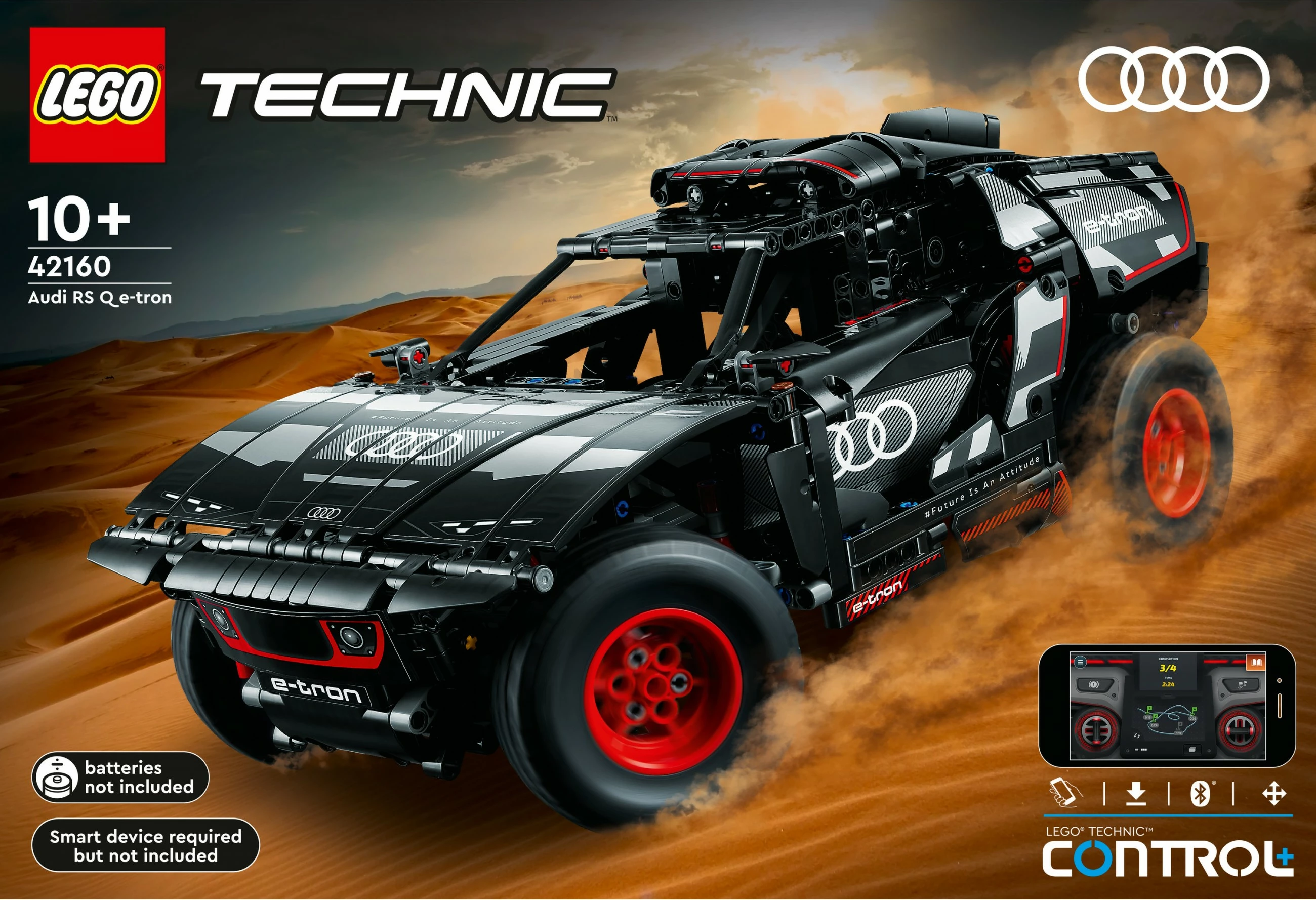 Model za sestavljanje Audi RS Q e-tron LEGO, 10+, plastika, 914 delov, 1,86 kg