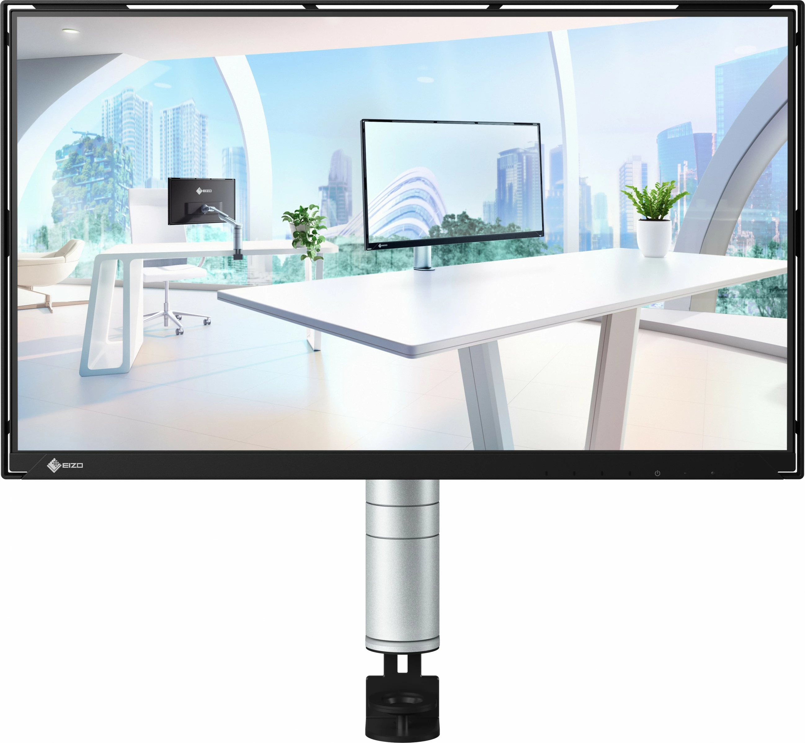 Monitor 23,8-palčni IPS, 2x USB-C, nagibno roko, črn — Eizo