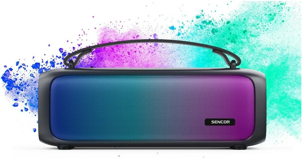 Bluetooth zvočnik Sencor SSS 3000 KIDS, 16 W, LED panel, črn