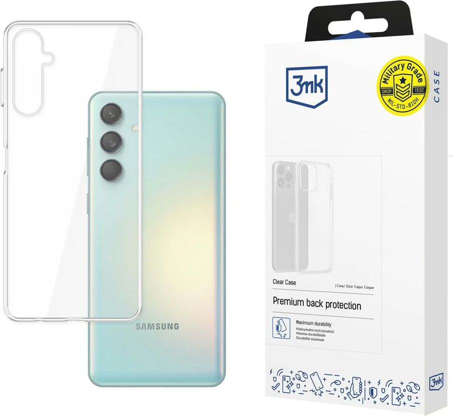 Prozoren ovitek 3mk Clear Case za Samsung Galaxy M55, prozoren