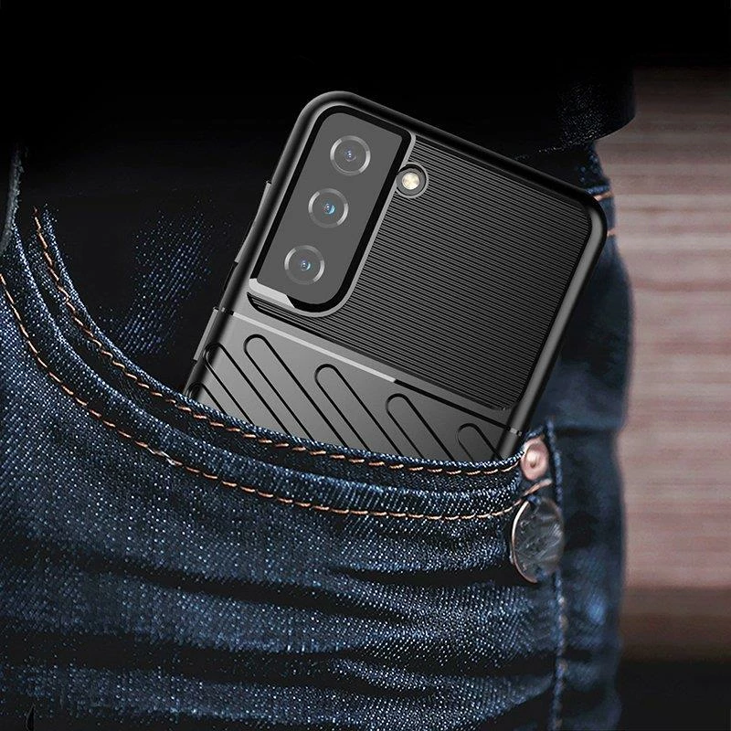 Ovitek za telefon Hurtel Thunder Case za Samsung Galaxy A14 5G, črn