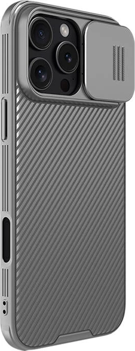 Zaščitni ovitek za kamero Nillkin CamShield Pro za iPhone 16 Pro, sivi