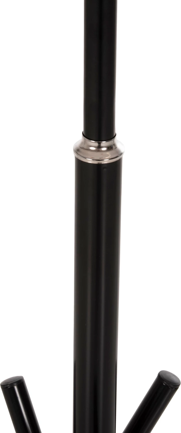 Samostoječi obešalnik FH9575.01 kovinski v črni barvi - 7 obešalnih mest 41x41x176H cm