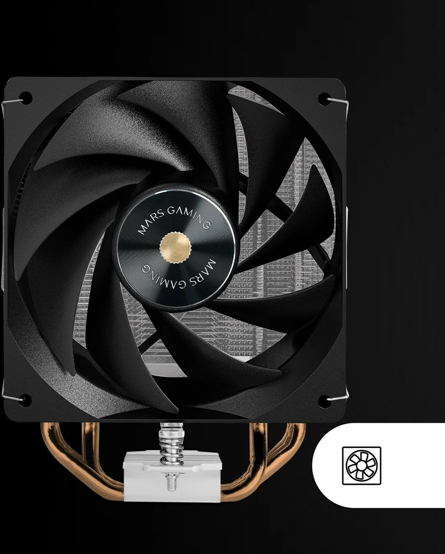 Procesorski hladilnik TACENS MARS MCPU-X4, 12 cm, 230W, črn