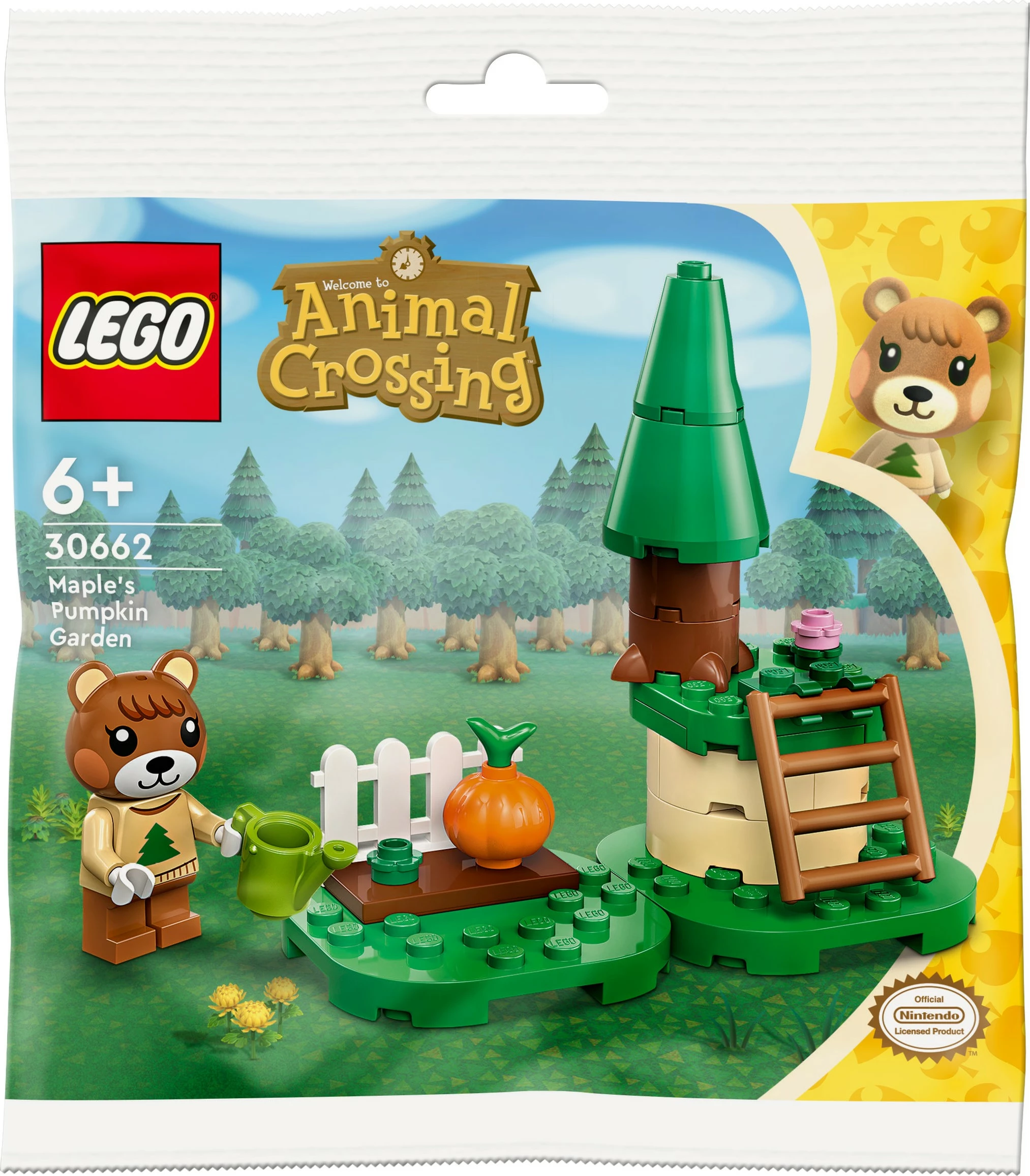 Set za sestavljanje LEGO Animal Crossing 30662 Javorjev bučni vrt, večbarven