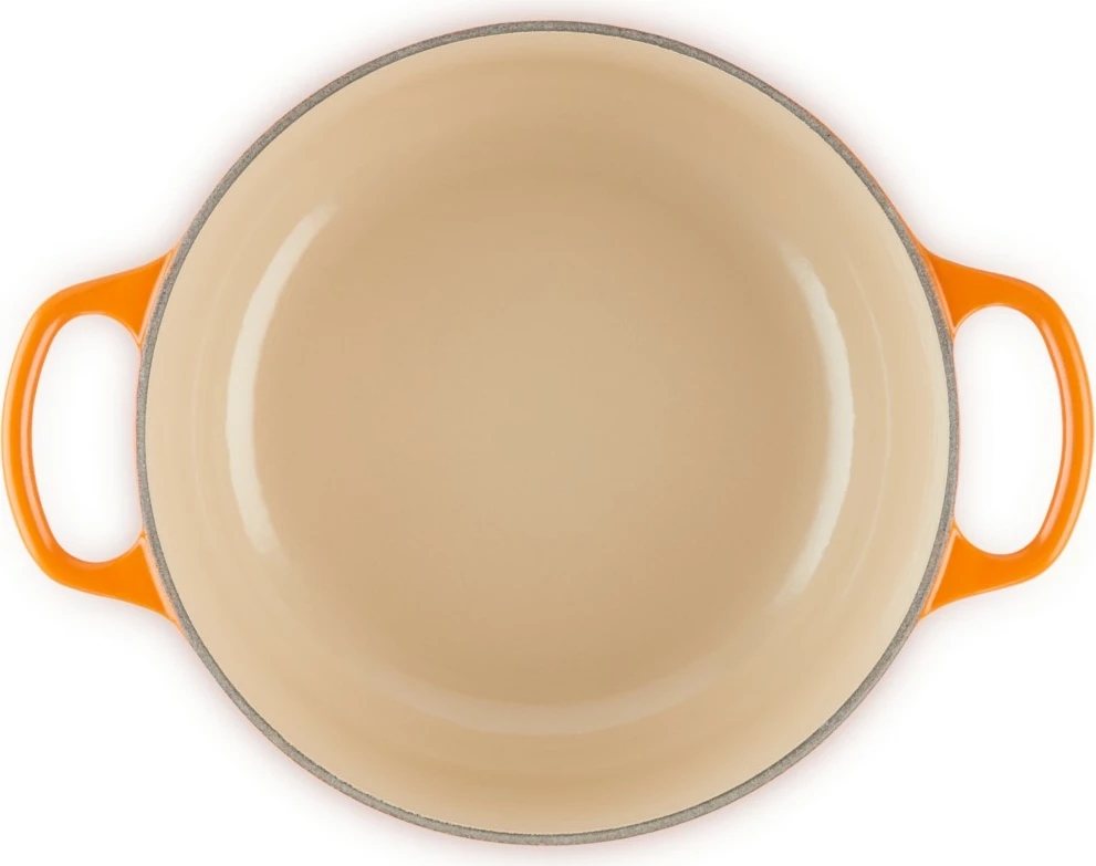 Ponev iz emajliranega litega železa 22 cm, vulkanska barva Le Creuset