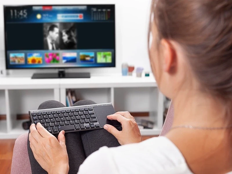 Tastatura s touchpadom Tracer EXpert, 2,4 GHz, črno/siva