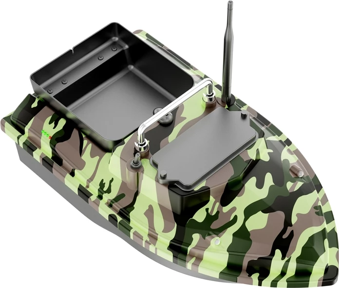 Vaba čoln z daljinskim upravljanjem Flytec V050, baterija 12000 mAh, doseg 500 m, nosilnost 2 kg, maskirni