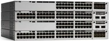 Menljiv Cisco Catalyst 9300, 24 priključki, PoE+, upravljan, siv
