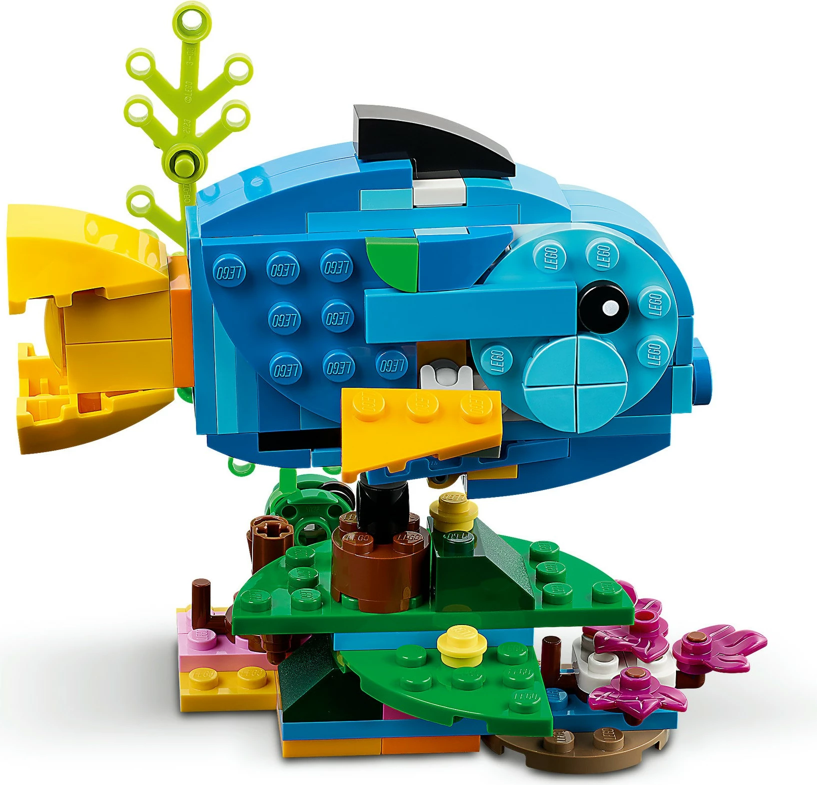 Set gradnje 3-v-1 ekzotični papagaj, LEGO Creator, 253 delov, večbarven