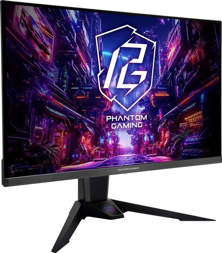 27 QD-OLED gaming monitor, ASRock PGO27QFV, 27", Quad HD, HDMI 2.1, USB-C, črn