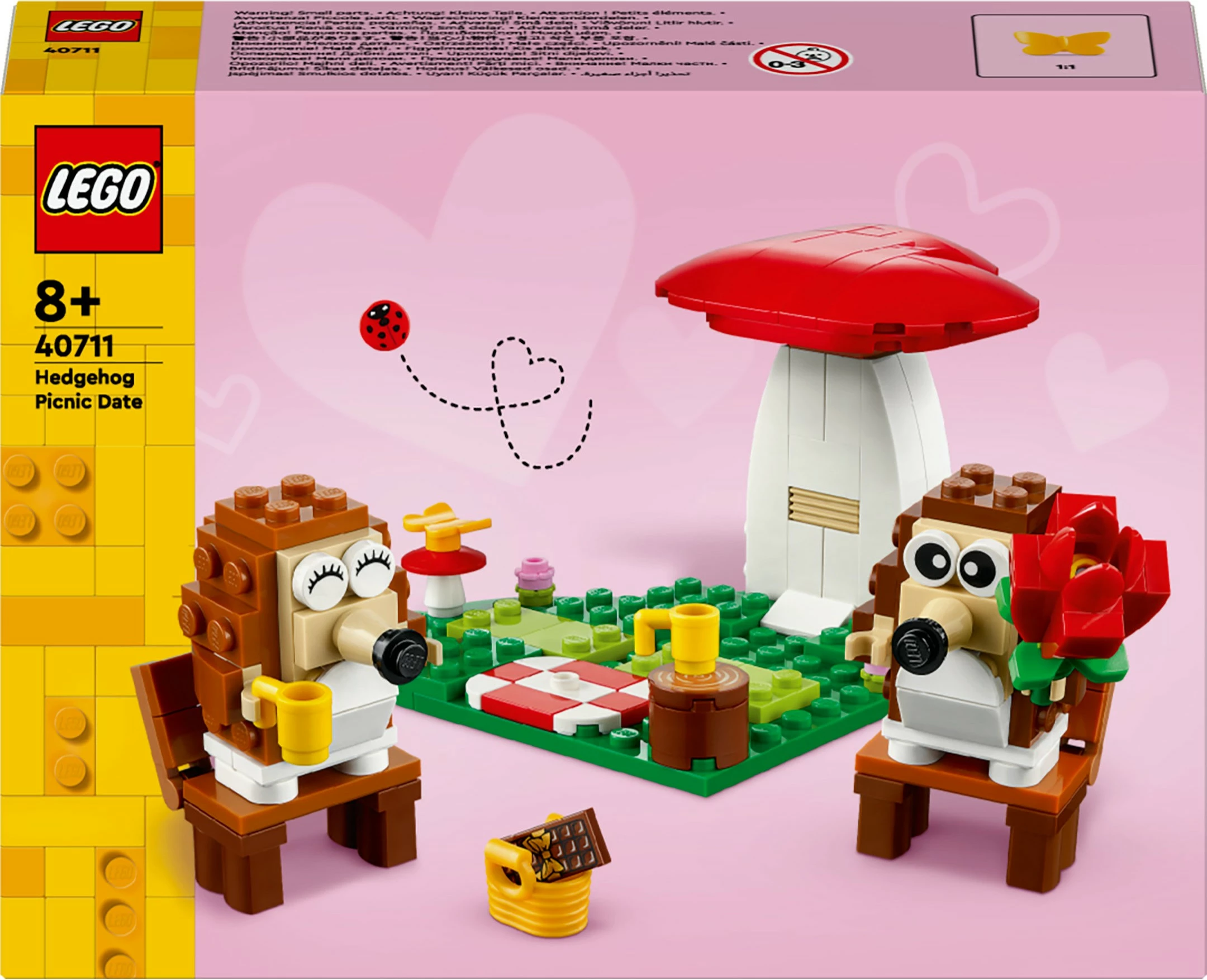 Gradbeni komplet Igel und ihr Picknick-Date, LEGO 40711, večbarven