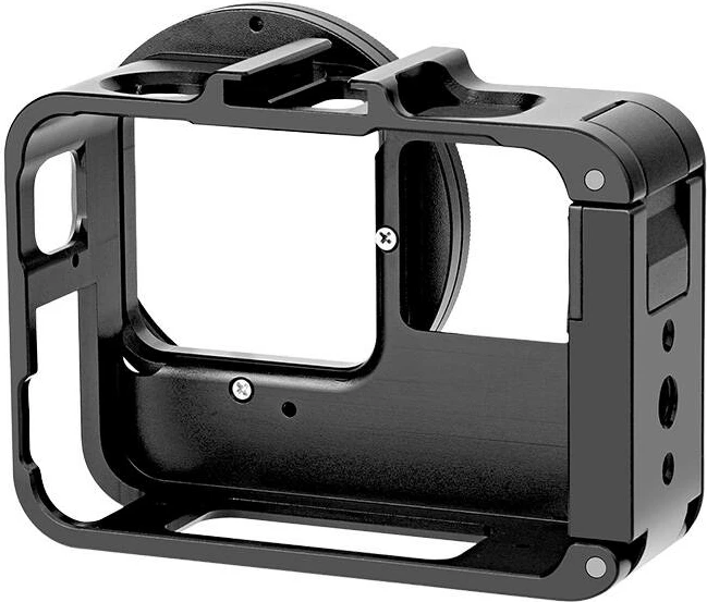 Kovinska ohišje za Insta360 Ace Pro/Ace Puluz PU966B, s UV filtrom, črno