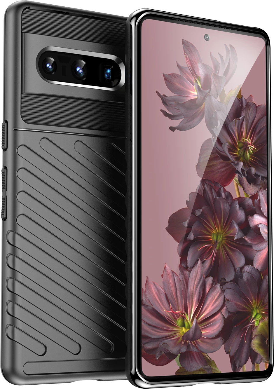 Zaščitni ovitek Hurtel Thunder Case za Google Pixel 7 Pro, črn