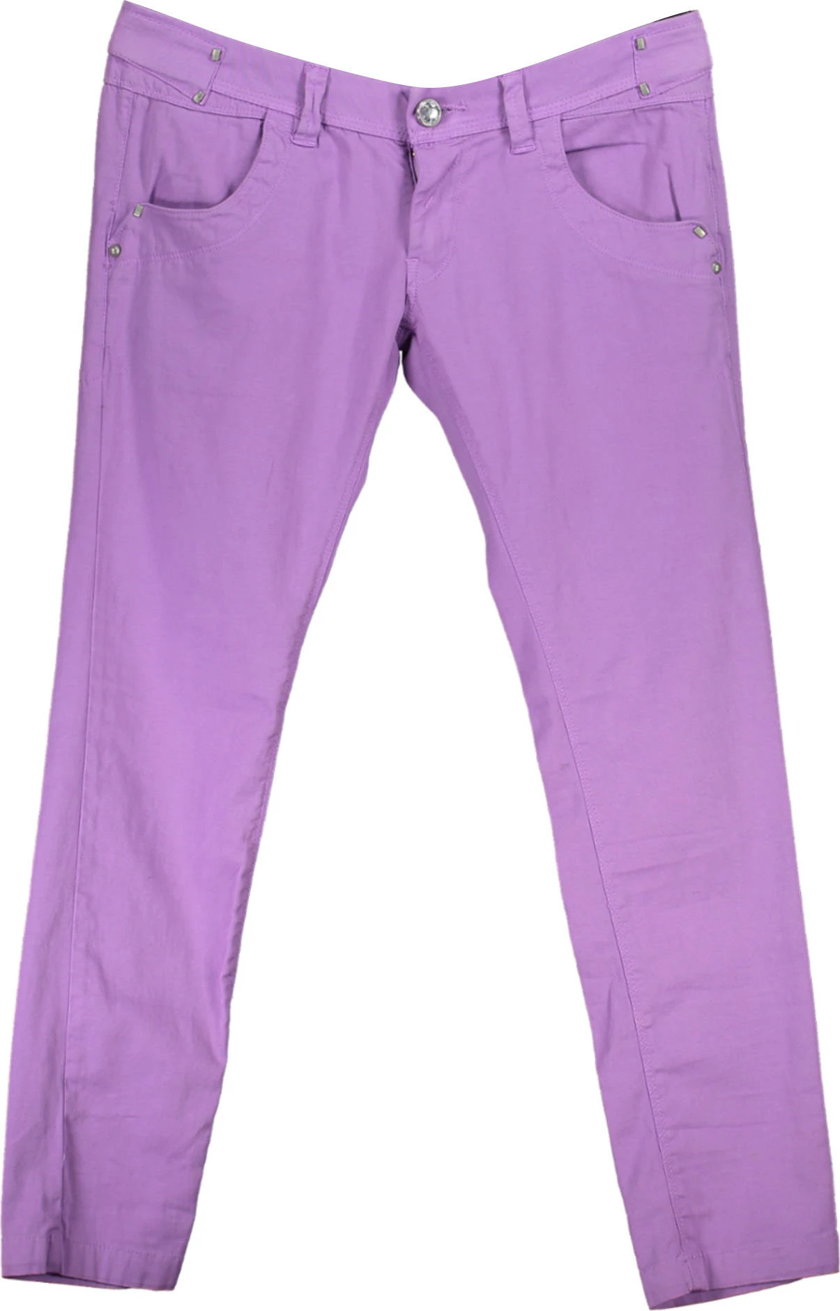 Hlače DATCH ženske, vijolične