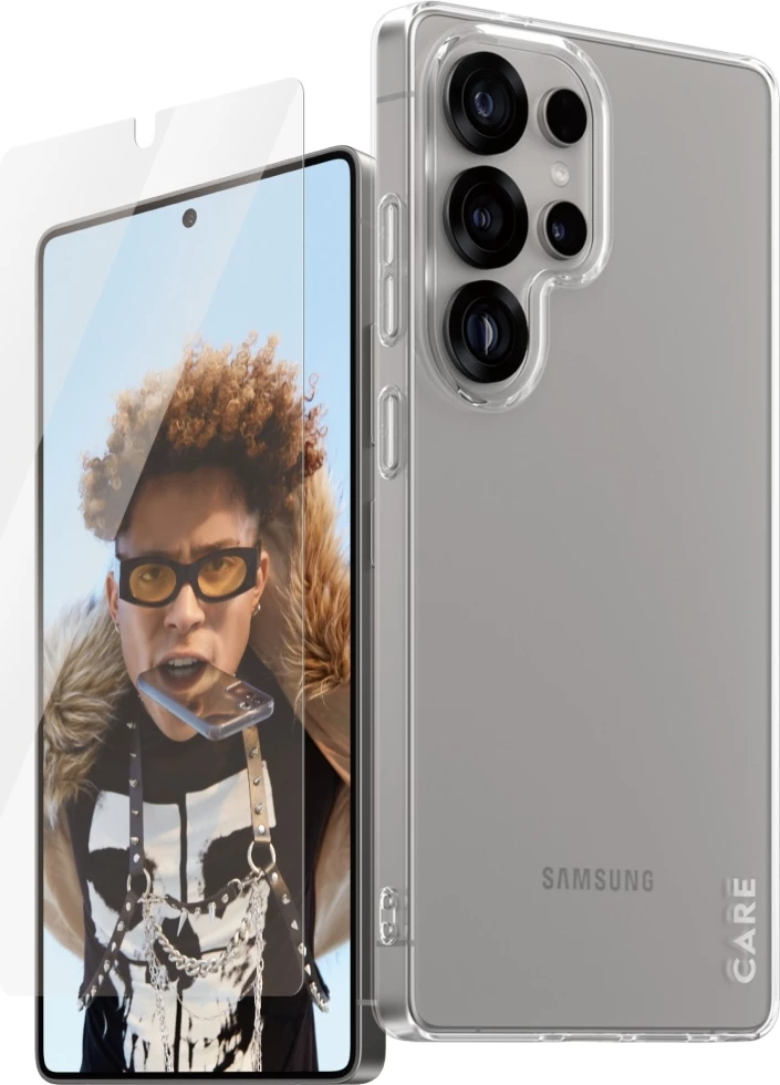 Prozoren zaščitni komplet (folija + steklo) PanzerGlass CARE 2in1 za Samsung Galaxy S25 Ultra