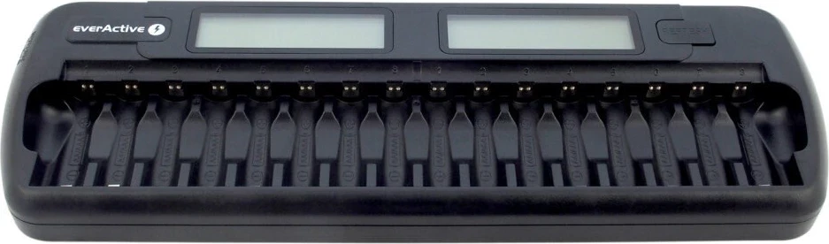 Polnilnik za baterije everActive NC-1600, črn