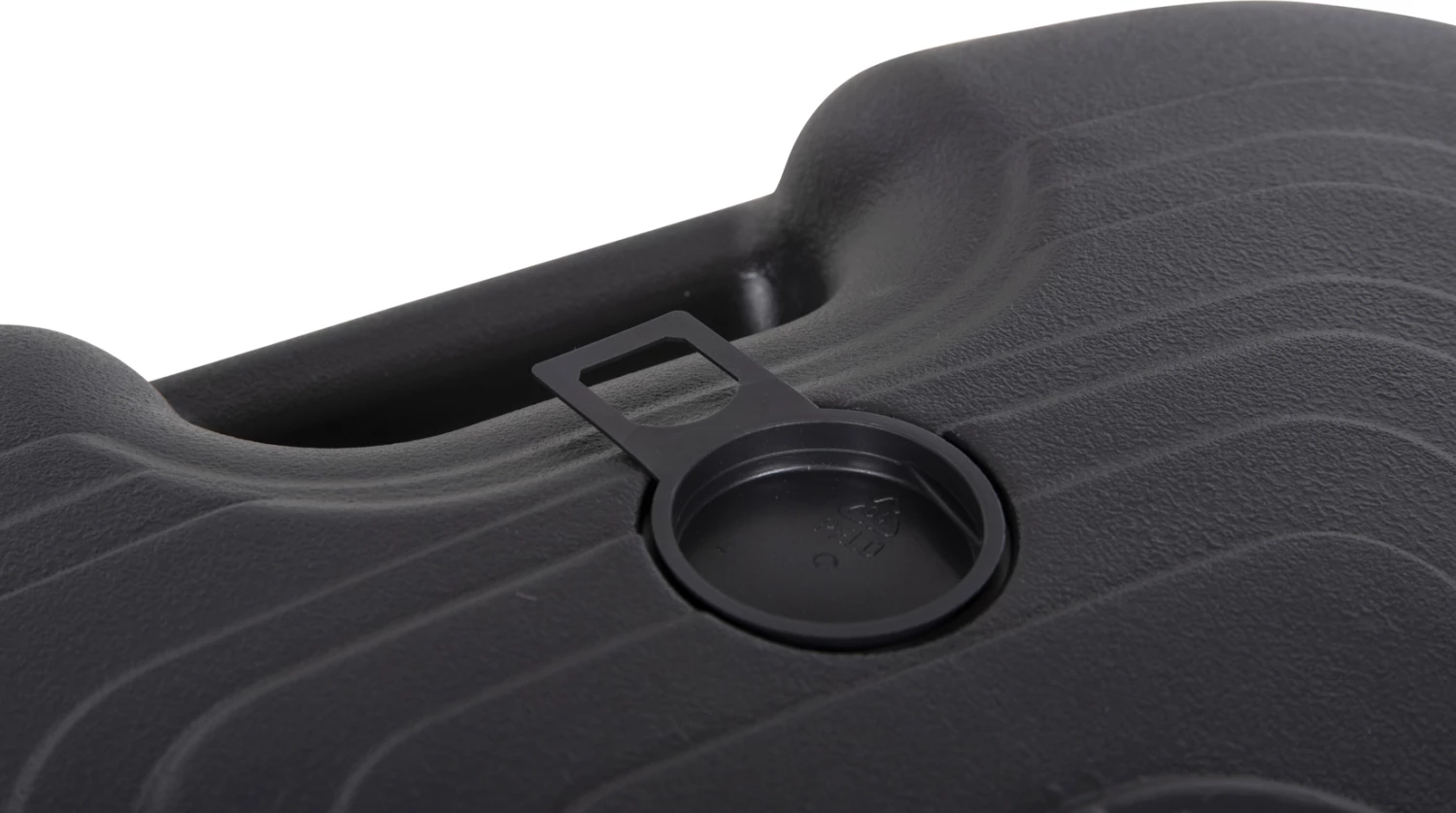 Plastično stojalo za dežnik z ročajem SOLBAS FH6112.02 antracitna barva - za drog 20/38mm 45x11Hcm