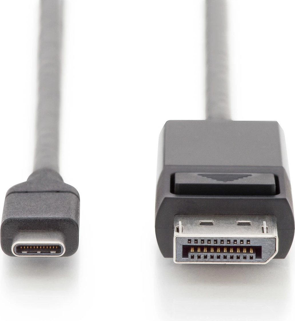 Adapter kabl USB-C na DisplayPort Digitus, 2,0 m, črn