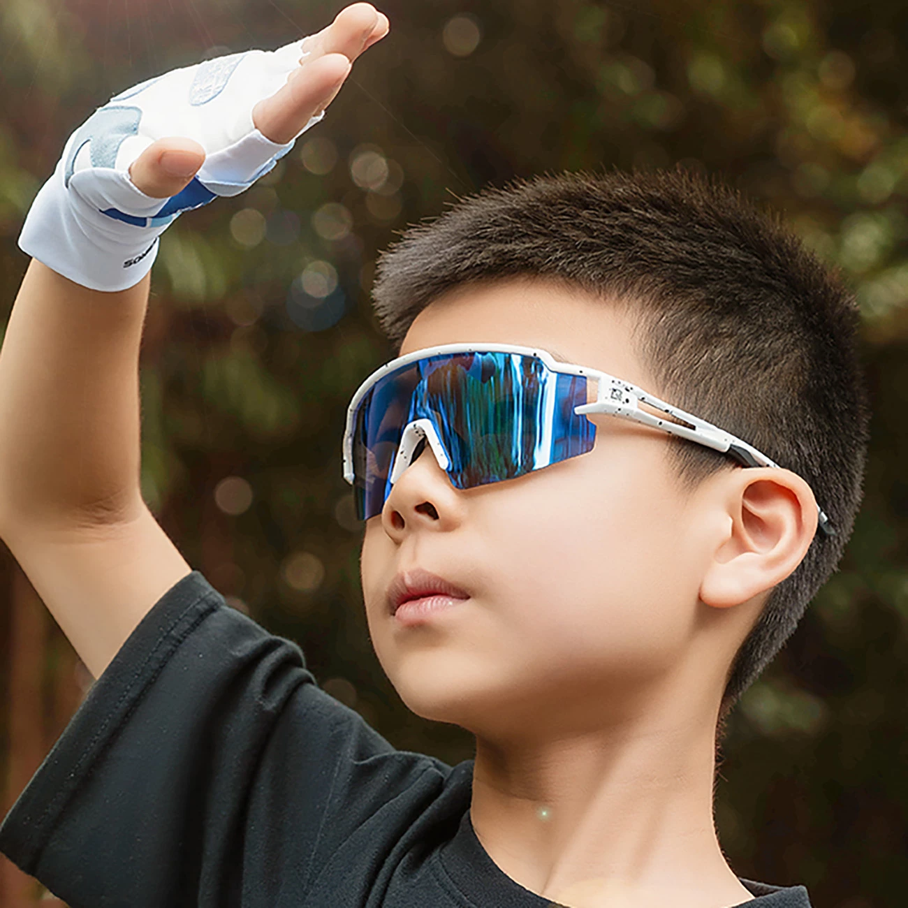 Športna očala za otroke, polarizirana, zaščita UV400+, bela, Rockbros 14110021004