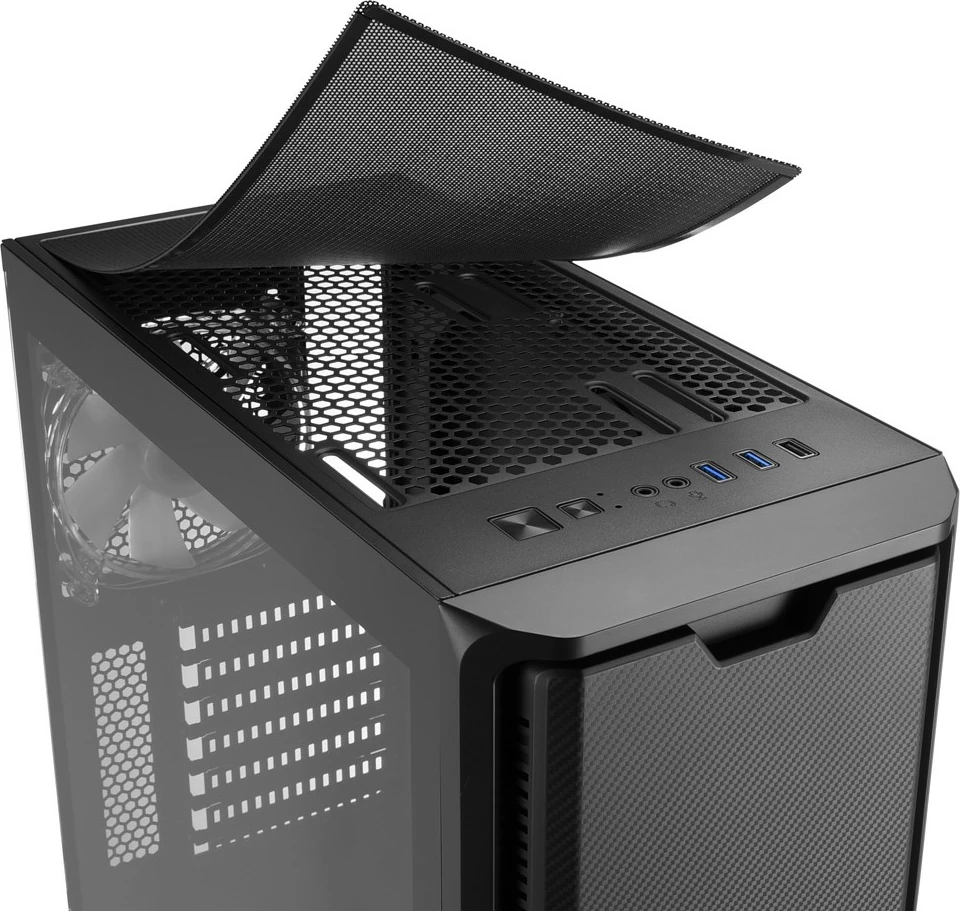 Ohišje Sharkoon SK3 RGB, Midi Tower, ATX/micro ATX/Mini-ITX, kaljeno steklo, RGB, črno