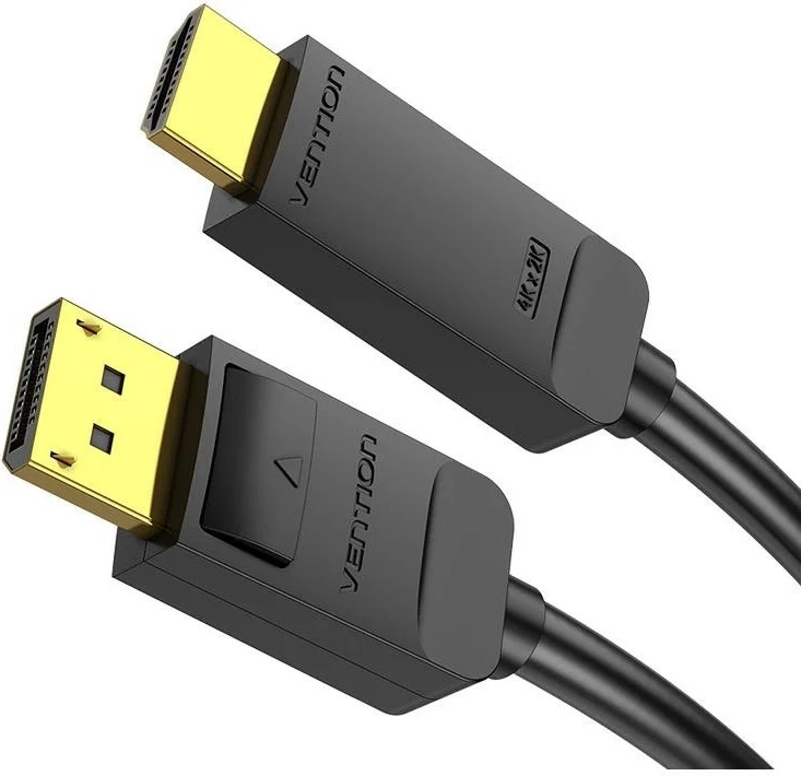 Kabel Vention DisplayPort 1.2 - HDMI 1.4, 4K 30Hz, 2 m, črn