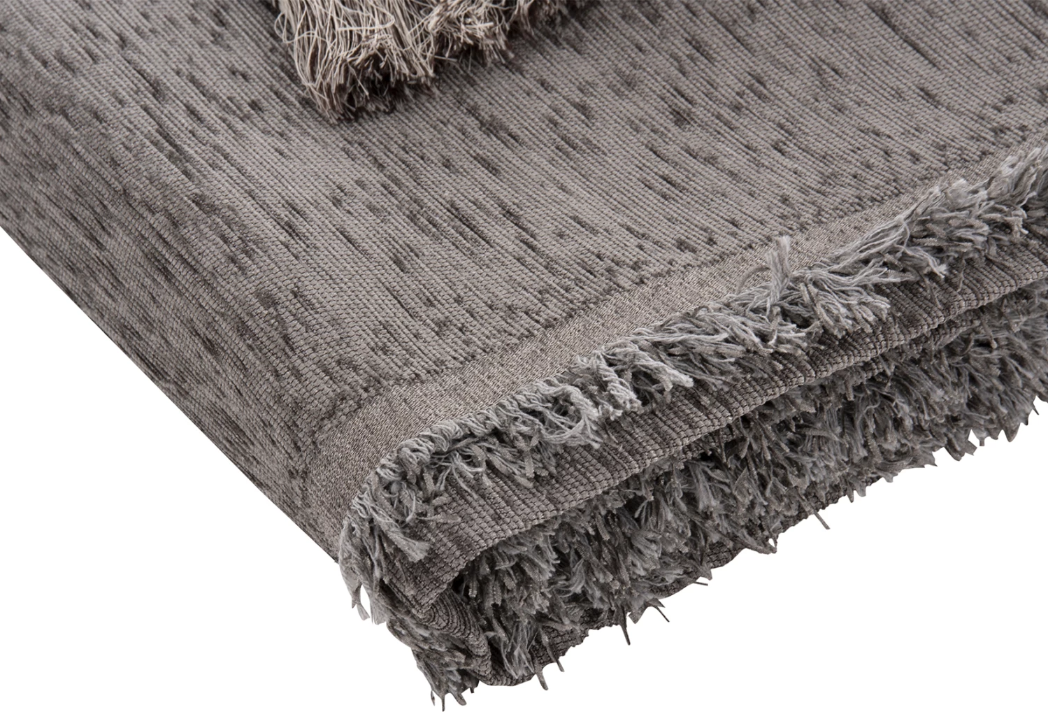 Prevleka za kavč z resicami DREAMTOPIA FH12165.08 v sivi barvi 295x170 cm