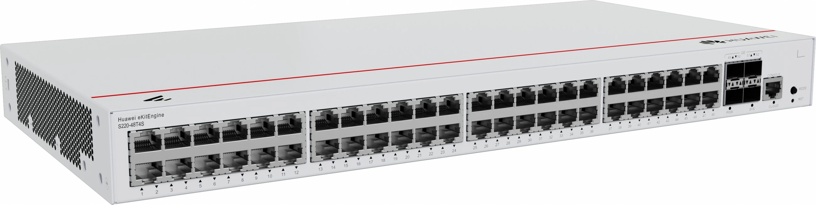 Managed L2 gigabitni switch za montažo v rack 1U, HUAWEI eKit S220-48T4S