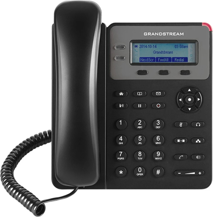 IP telefon Grandstream GXP1615, ročka s kablom, namizna/ stenska montaža, 1 linija, 500 stikov, digitalen