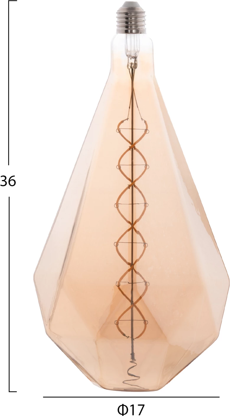 Žarnica FH4057 LED filament 8W E27 3000K zlata barva zatemnljiva