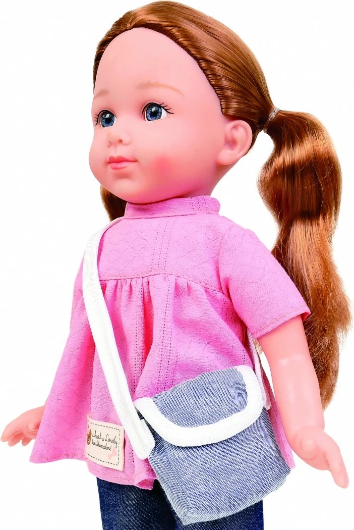 Funkcionalna lutka Natalia, Artyk 185656, 36 cm, z zvokom in pesmimi, rožnata tunika