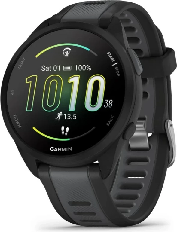 Garmin Forerunner 165 3.05 cm (1.2") AMOLED Digital 390 x 390 pixels Touchscreen Black GPS (satellite)