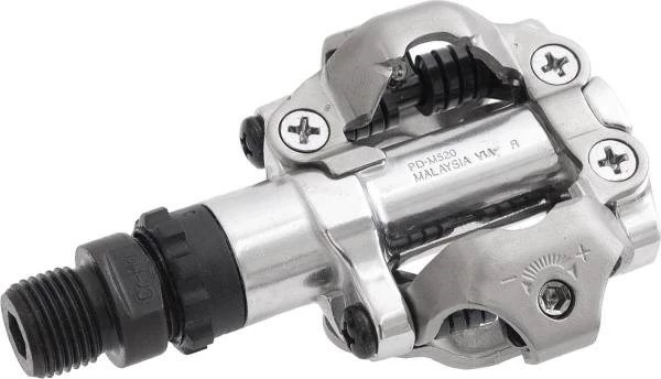 Pedala za kolo SHIMANO SPD PD-M520, srebrna