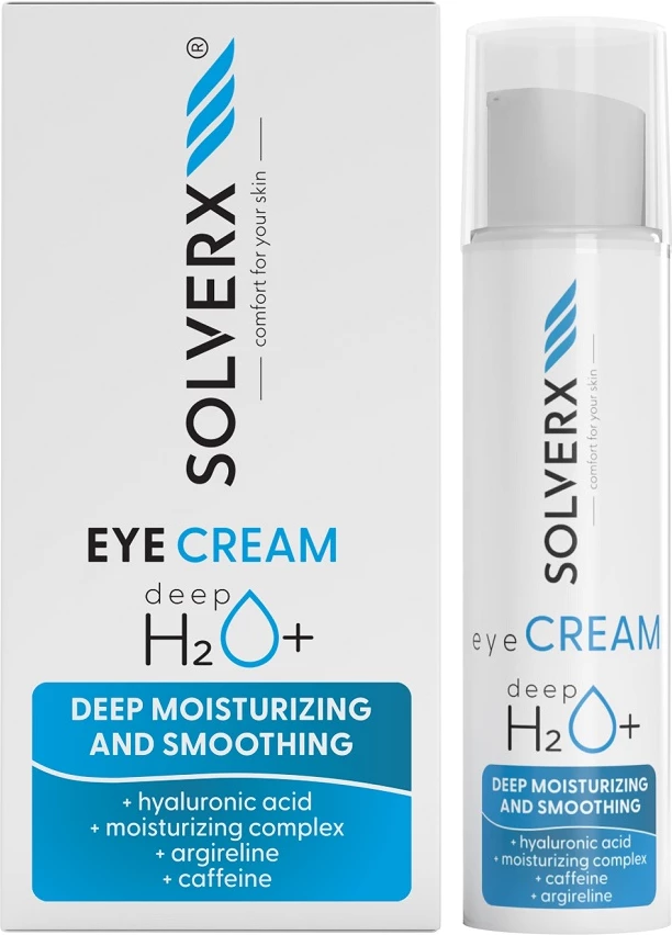 Krema za oči SOLVERX Deep H2O+, 15 ml