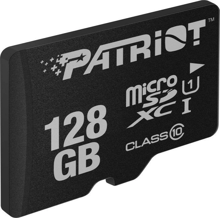 microSD kartica Patriot LX Series 128 GB, Class 10, U1, SDXC, črna