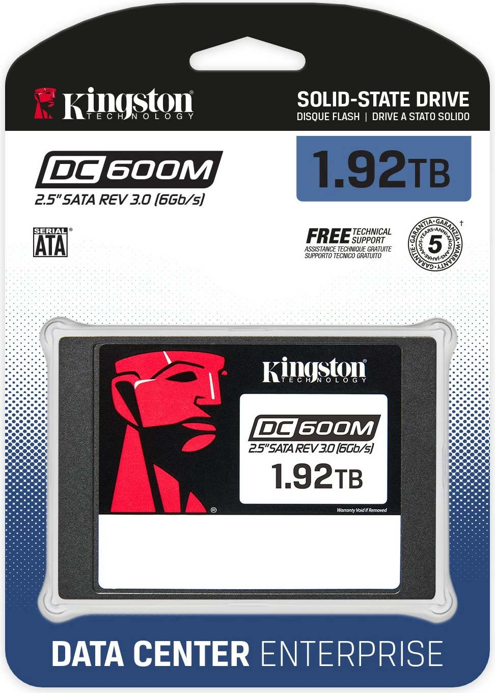 SSD Kingston DC600M 1,92 TB, 2,5", 560 MB/s