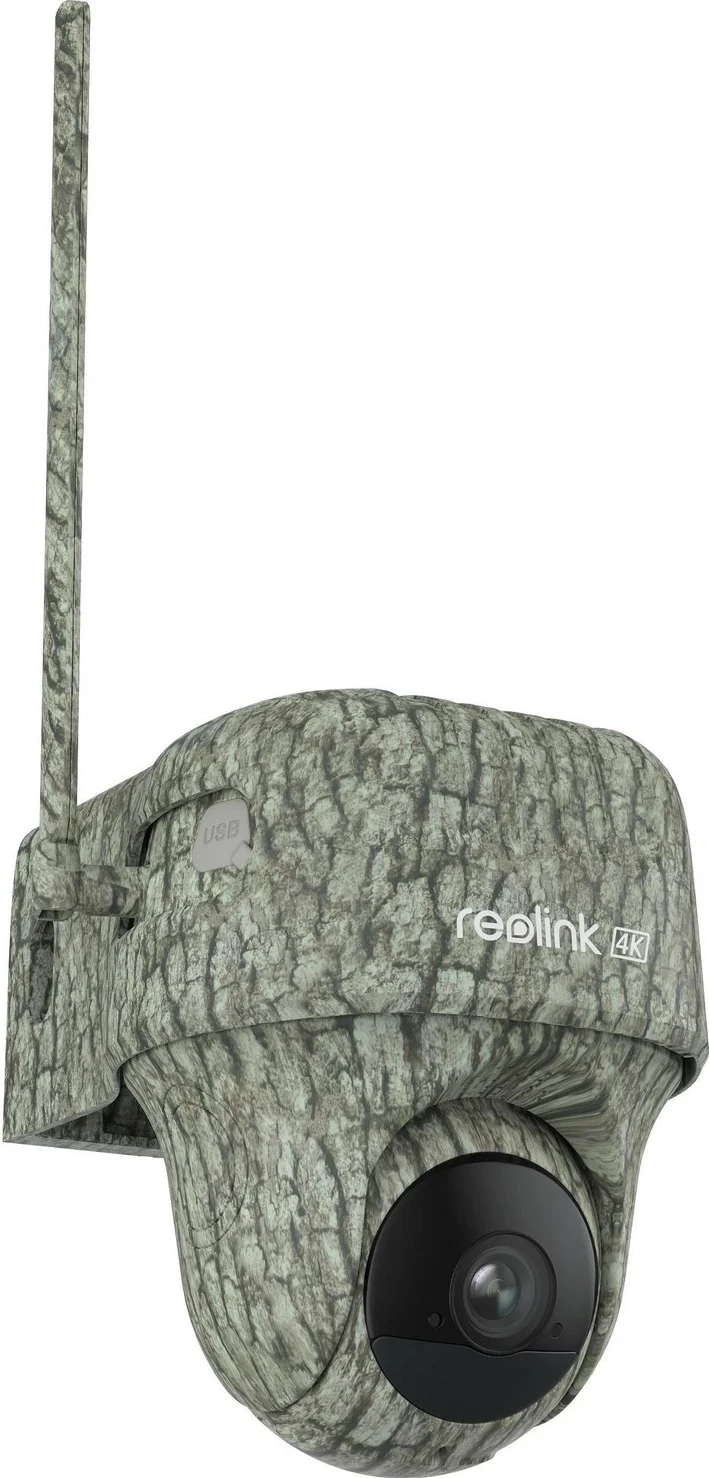 Vremensko odporna nadzorna kamera z dvostopenjskim napajanjem Reolink Go Series G450, kaki