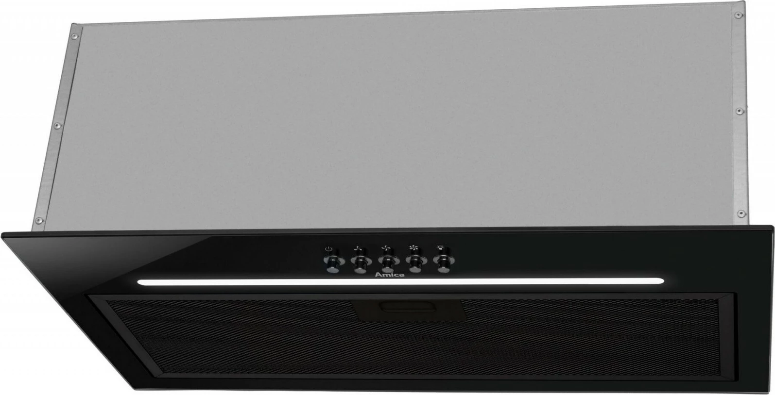 Integriran aspirator, Amica OMP6255BG, 55 cm, črn