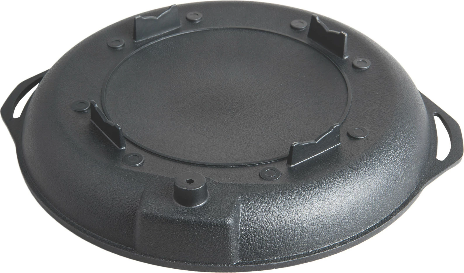 Ponev in rešetka za žar, aluminij, 385 mm, črna Meva UGP22003 za plinski kampinski štedilnik