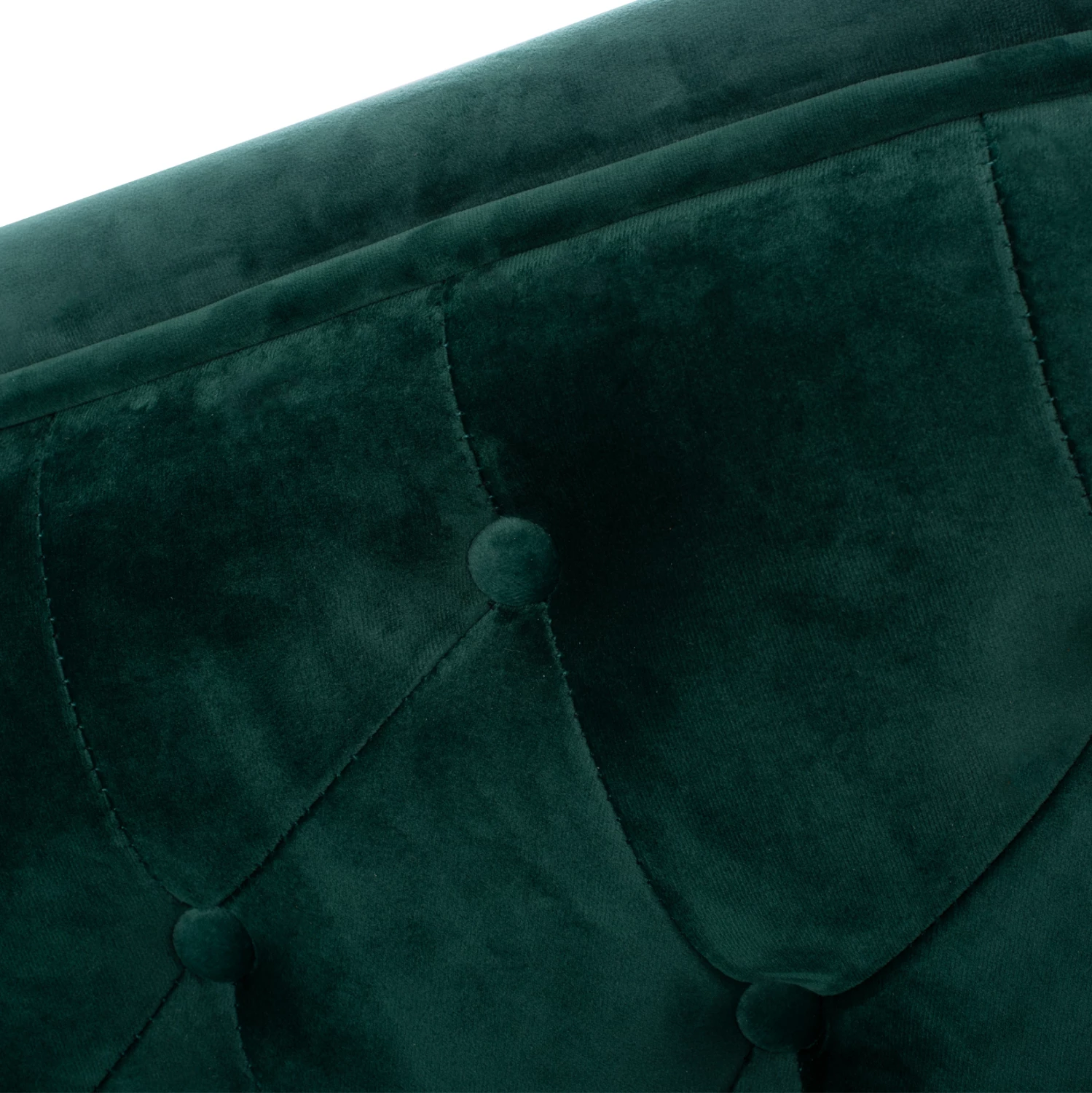 Chesterfield ležalnik Niovi FH3008.03 cipresni žamet desni naslon 187x61x82