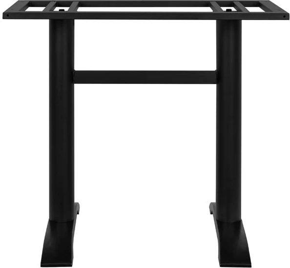 Kovinsko podnožje črne mat barve 57x54x72.5 s podporo za namizje FH458