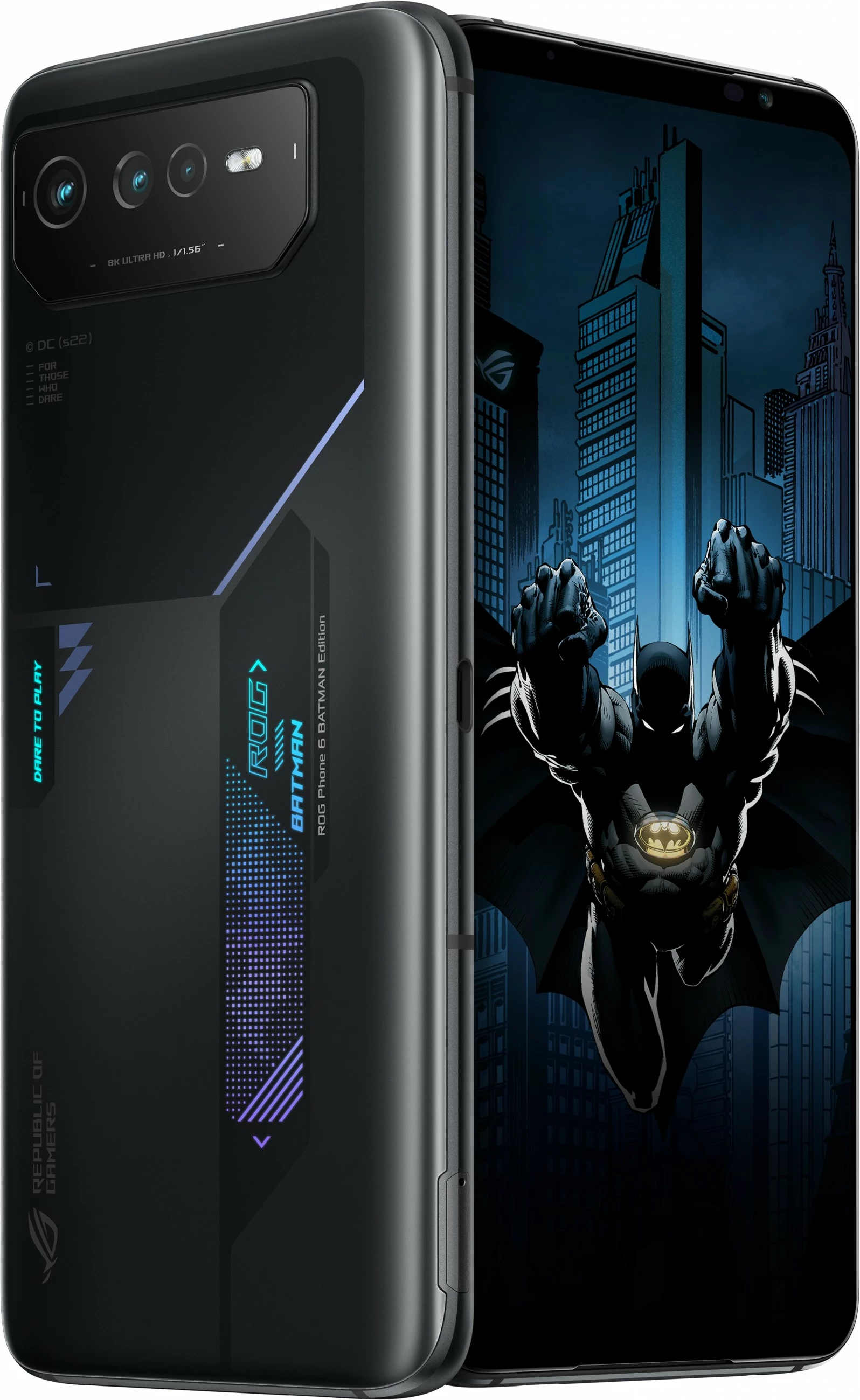 Mobilni telefon ROG Phone 6 BATMAN Edition ASUS, 12 GB, 256 GB, 50 MP, Android 12, črn