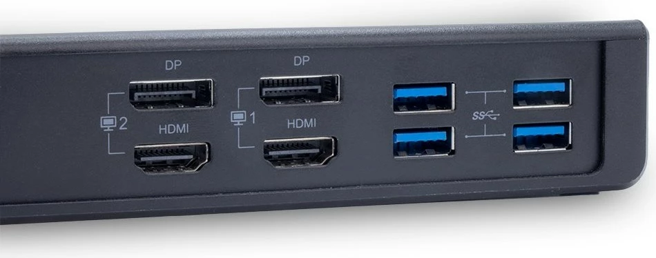 Docking postaja D TERRA MOBILE 800, USB-C/A, 135 W, črna