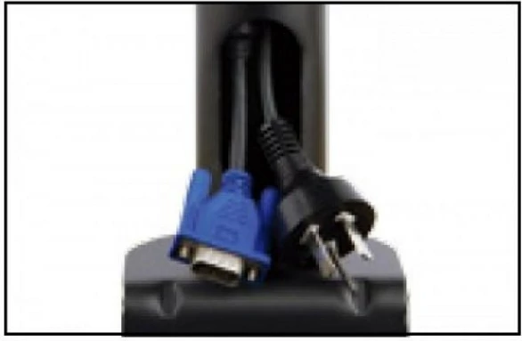 Namizno držalo za dva monitorja, Techly 301740, za zaslone 13–27 inč, črno