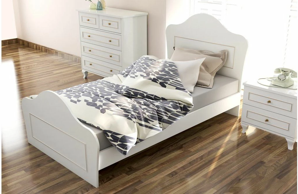 Set mladinske sobe Skye Decor, mat bela, Rb-080