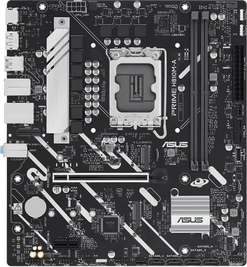 Plošča ASUS PRIME H810M-A-CSM, Intel H810, micro ATX, črna
