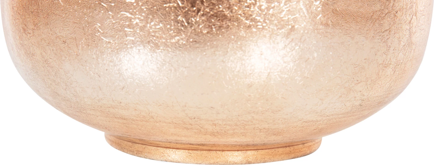 Dekorativna talna vaza RAKSASA FH4232.06 kovinska v češnjevo rdeče-zlati biser Φ24x69Hcm