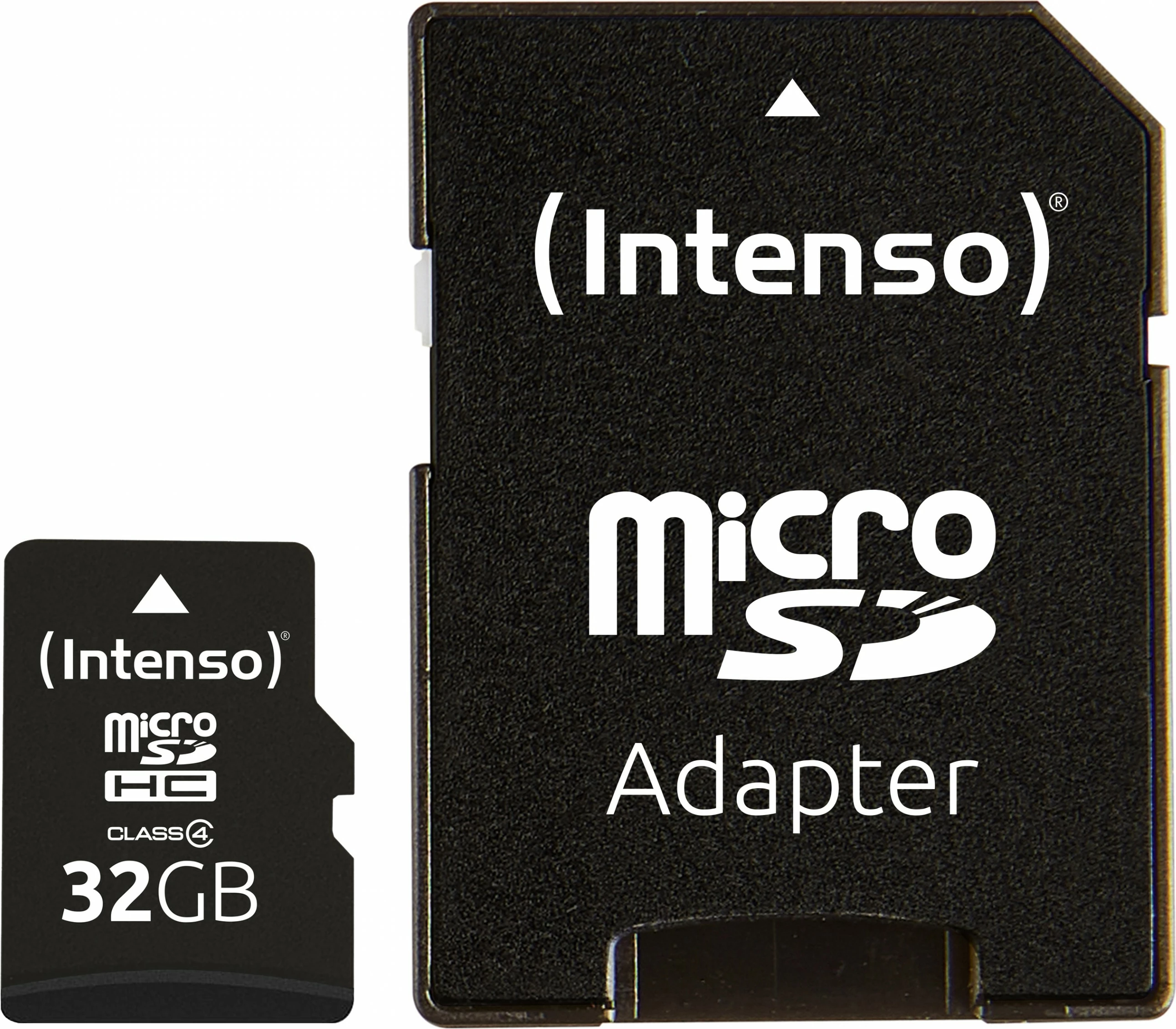 MicroSDHC kartica 32 GB Class 4 z SD adapterjem, črna — Intenso